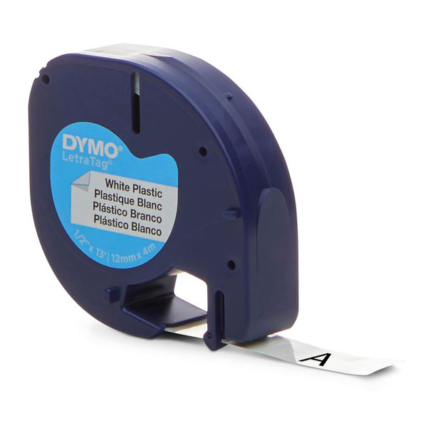 Dymo LT Plastic 12mm x 4m Whit Product Image 3