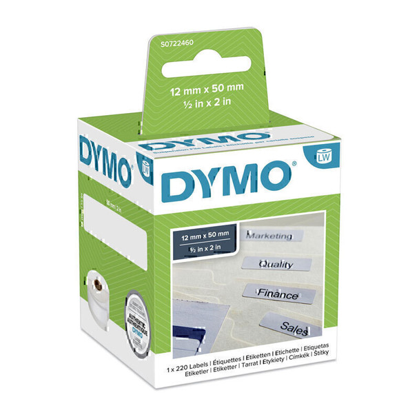 Dymo LW File Label 12mm x 50mm Main Product Image
