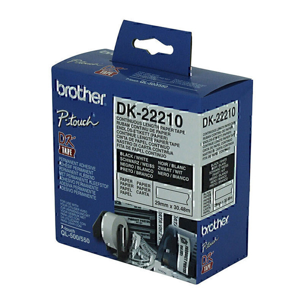 Brother DK22210 White Roll Main Product Image