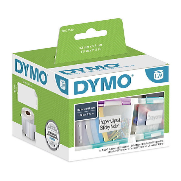 Dymo LW MultiLabel 32mm x 57mm Main Product Image