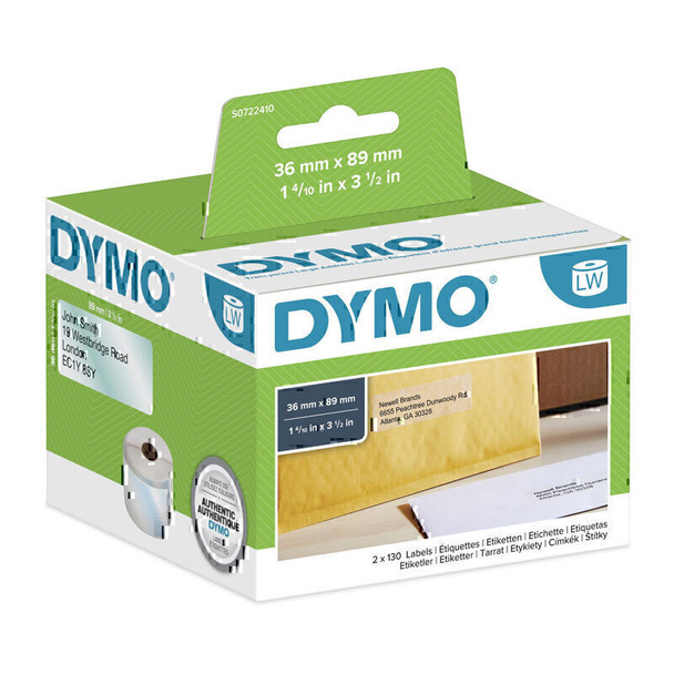 Dymo LW 36mm x 89mm Clear Main Product Image