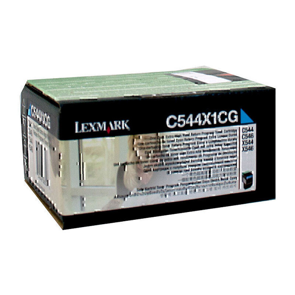 Lexmark C544X1CG Cyan Toner Main Product Image