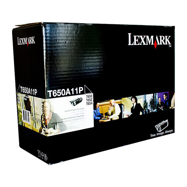 Lexmark T650A11P Blk Prebate Cart Main Product Image