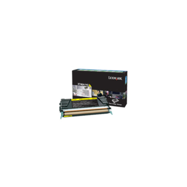 Lexmark X746A1YG Yell Pre Cart Main Product Image