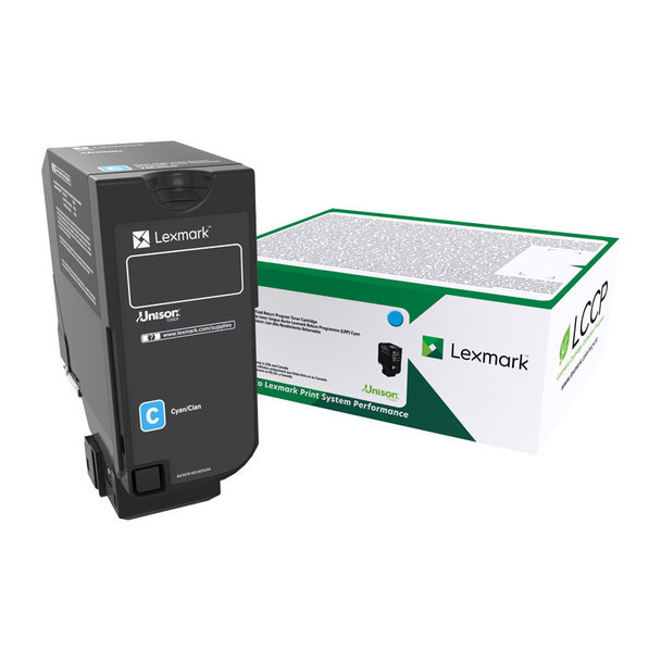 Lexmark 74C6HC0 HY Cyan Toner Main Product Image