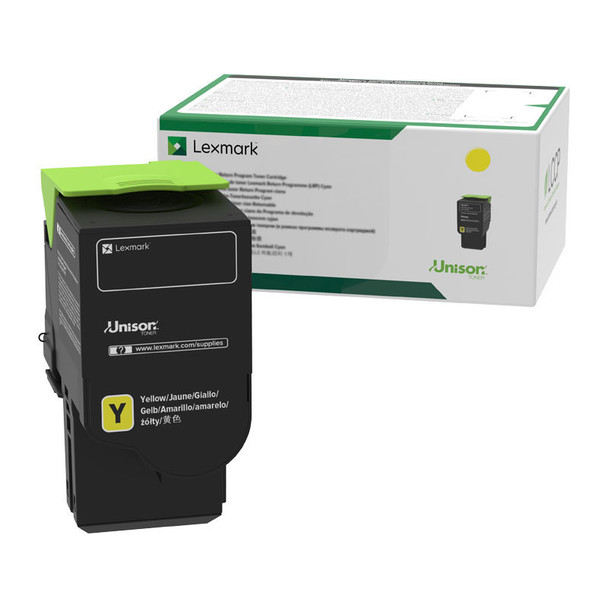 Lexmark 78C6UYE UHY Yellow Toner Main Product Image