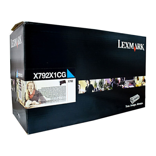 Lexmark X792X1CG HY Pre Cyan Cart Main Product Image