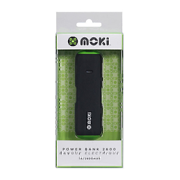 Moki PowerBank 2600 Black Main Product Image