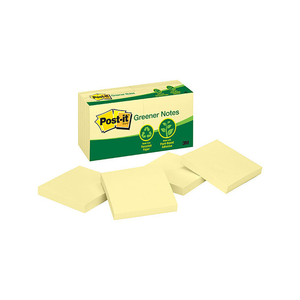 Post-It 654-RP Rec Yw 76X76 Pk12 Product Image 2