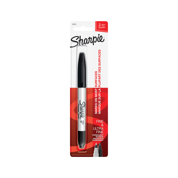 Sharpie Marker TwinTip Blk Bx6 Main Product Image