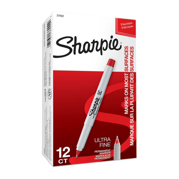Sharpie Ultra FP Perm Mrkr Red Bx12 Product Image 2
