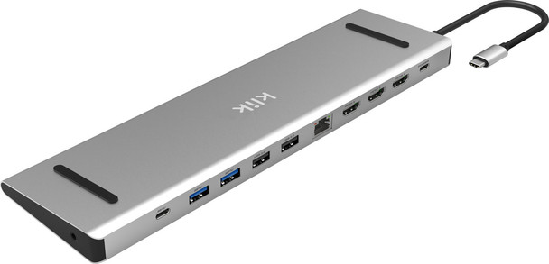 Klik USB-C Windows DP-Alt Triple 4K HDMI Multi-Port Adapter