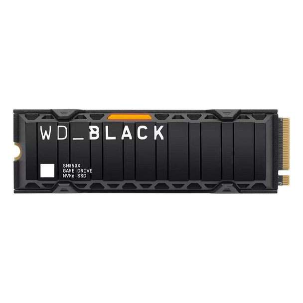 Western Digital WD Black SN850X 1TB PCIe 4.0 NVMe M.2 2280 SSD with Heatsink - WDS100T2XHE Main Product Image