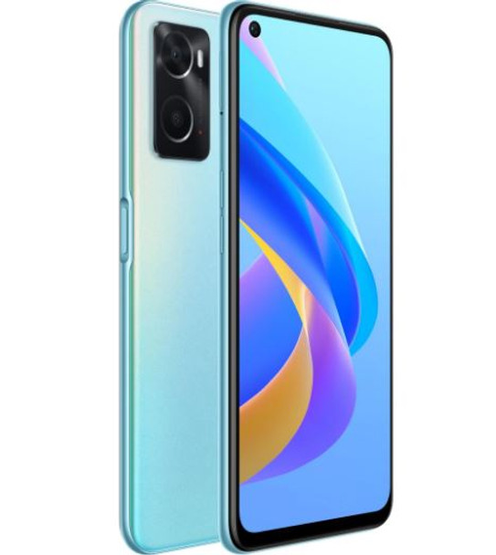 OPPO A76 128GB - Glowing Blue (CPH2375-BLU) - 6.56in Display - 4GB/128GB Memory - IPX4 - 13 MP Camera - NFC - 33W SUPERVOOCTM - Dual SIM - 5000mAh Battery Main Product Image