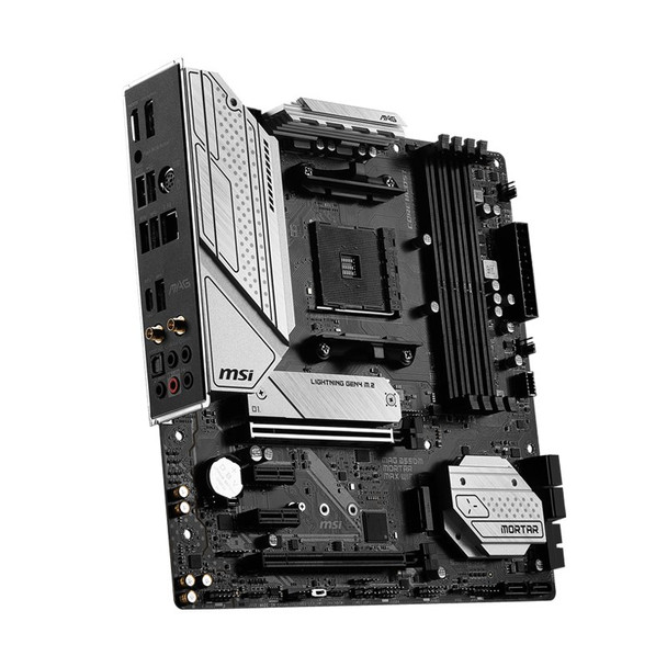 MSI MAG B550M MORTAR MAX WIFI AM4 Micro-ATX Motherboard Product Image 4