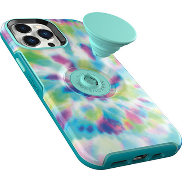 OtterBox Apple iPhone 13 Pro Max Otter + Pop Symmetry Series Antimicrobial Case - Day Trip Graphic (Green/Blue/Purple) (77-84590) - Durable Protection Product Image 3