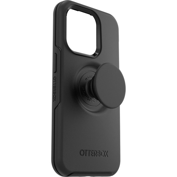 OtterBox Apple iPhone 14 Pro Otter + Pop Symmetry Series Antimicrobial Case - Black (77-88754) - Durable Protection - Swappable PopTop Product Image 2