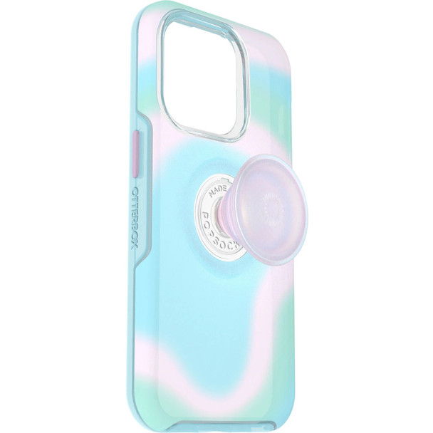 OtterBox Apple iPhone 14 Pro Otter + Pop Symmetry Series Case - Glowing Aura (Pink) (77-89731) - 3X Military Standard Drop Protection Product Image 2