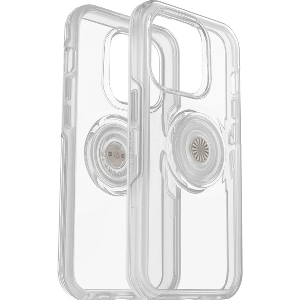 OtterBox Apple iPhone 14 Pro Otter + Pop Symmetry Series Clear Case - Clear Pop (77-88796) - 3X Military Standard Drop Protection Main Product Image