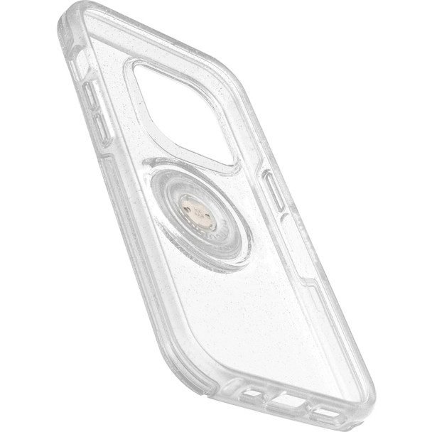 OtterBox Apple iPhone 14 Pro Otter + Pop Symmetry Series Clear Case - Stardust Pop (Clear Glitter) (77-88807) - 3X Military Standard Drop Protection Product Image 4