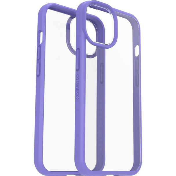 OtterBox Apple iPhone 14 React Series Antimicrobial Case - Purplexing (Purple) (77-88886) - Raised Edges Protect Screen & Camera - Ultra-Slim Main Product Image