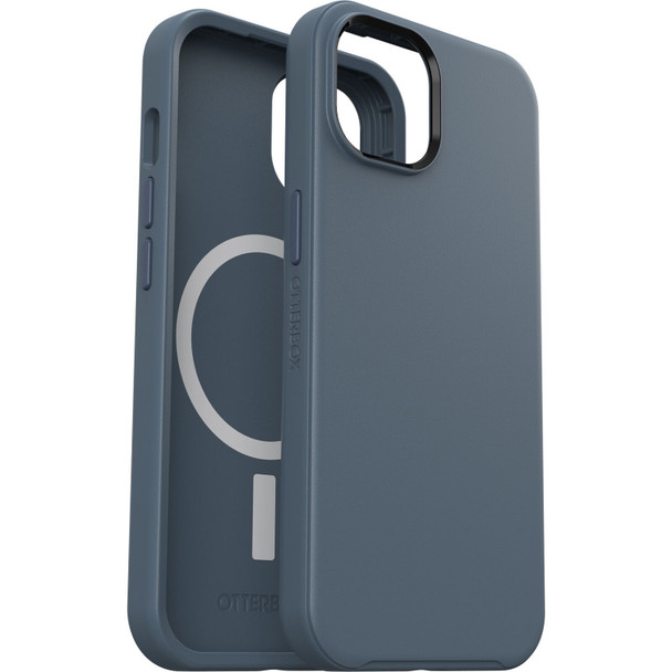 OtterBox Apple iPhone 14 Symmetry Series+ Antimicrobial Case for MagSafe - Bluetiful (Blue) (77-89026) - 3X Military Standard Drop Protection Main Product Image