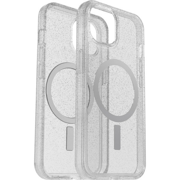 OtterBox Apple iPhone 14 Symmetry Series+ Clear Antimicrobial Case for MagSafe - Stardust (Clear Glitter) (77-89217) Main Product Image