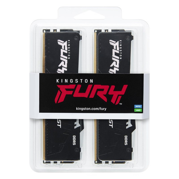 Kingston FURY Beast RGB 32GB (2x 16GB) DDR5 5200MHz Memory - AMD Ready Product Image 2