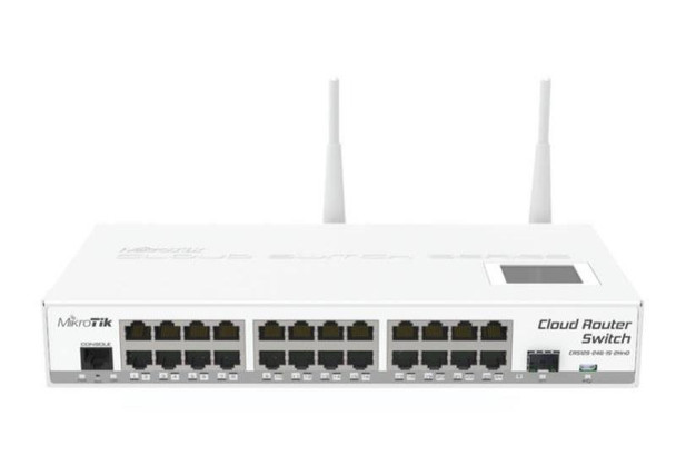 MikroTik CRS125-24G-1S-2HnD-IN Cloud Router Switch 24Gig 1SFP 802.11bgn Main Product Image