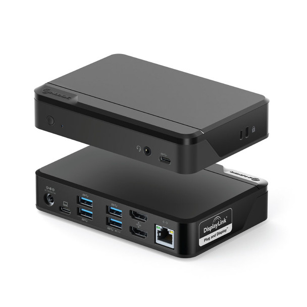 Alogic Universal TWIN HD Docking Station (USB-C & USB-A Compatible)  Main Product Image