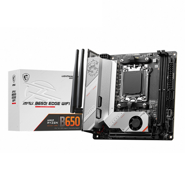 MSI MPG B650I Edge WiFi AM5 Mini-ITX Motherboard Main Product Image