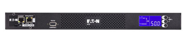 Eaton Automatic Transfer Switch W/Network Card - (2)C20 16A input - (8)C13 - (1)C19 Outlets - 440 X 390 X 43 - 5Kg Main Product Image