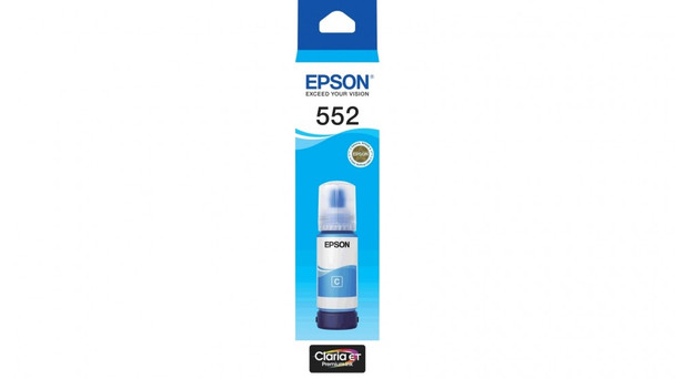 Epson T552 - Claria Ecotank - Cyan Main Product Image