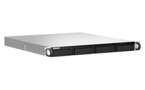 QNAP 1U 4-Bay Rackmount NAS - Intel Celeron N5105/N5095 Quad-Core - 8GB Ram Onboard (Not Expandable) - 4 X 3.5in/2.5in Sata 6GB/S Drive Bays Product Image 4