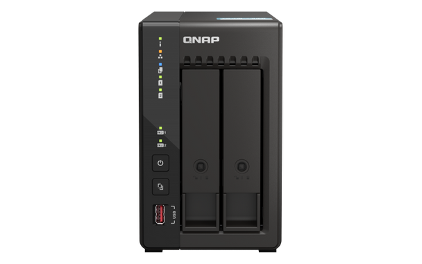 QNAP 2-Bay Desktop NAS - Intel Celeron J6412 4C 2.0Ghz - Onboard 8GB Ram - 2 X HDMI 1.4B - 2X M.2 2280 PCIe Slots - 2X 2.5GBe - 2X USB 3.2 Gen2 Type A Product Image 2