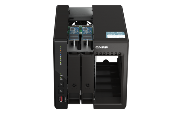 QNAP 2-Bay Desktop NAS - Intel Celeron J6412 4C 2.0Ghz - Onboard 8GB Ram - 2 X HDMI 1.4B - 2X M.2 2280 PCIe Slots - 2X 2.5GBe - 2X USB 3.2 Gen2 Type A Product Image 3