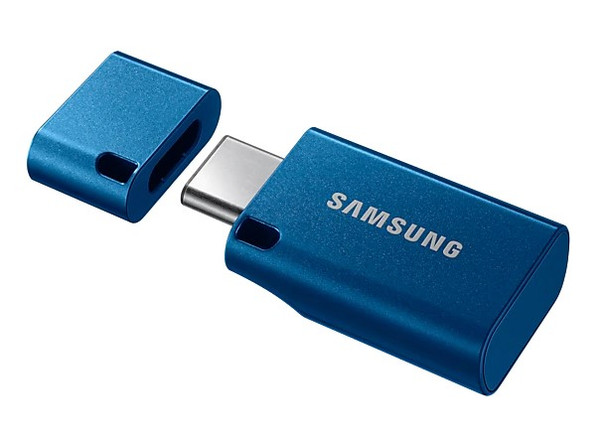 Samsung Type-C USB Drive - Blue - 128GB - USB3.1 - Transfer SPeed Up To 400Mb/S - 5 Years Warranty Main Product Image