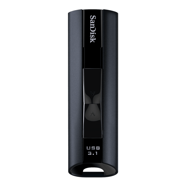 SanDisk Extreme Pro USB 3.1 Solid State Flash Drive - Cz880 128GB - USB3.0 - Black - Sophisticated Durable Aluminum Metal Casing - Lifetime Limited Main Product Image