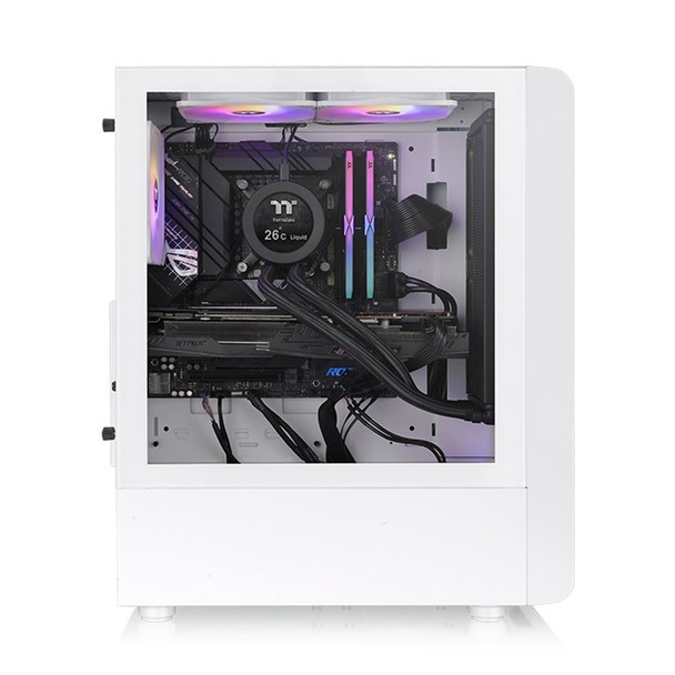 Thermaltake S200 Mesh Tempered Glass ARGB Mid Tower Case - White Product Image 4