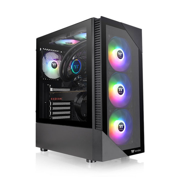 Thermaltake View 200 Tempered Glass ARGB Mid Tower Case - Black Main Product Image