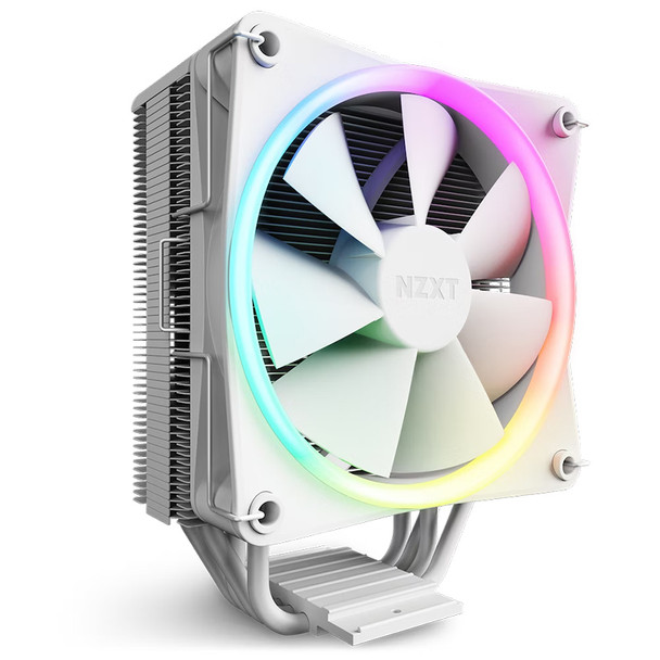 NZXT T120 RGB CPU Air Cooler - White Main Product Image