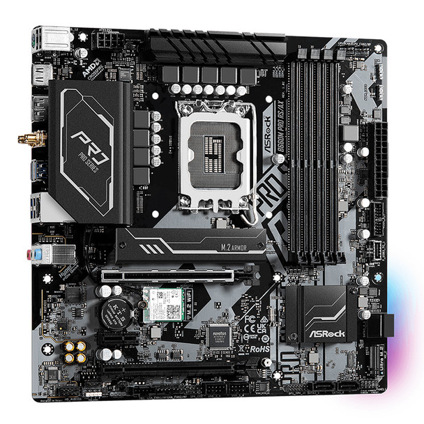 ASRock B660M Pro RS/ax LGA 1700 Micro-ATX Motherboard Product Image 4