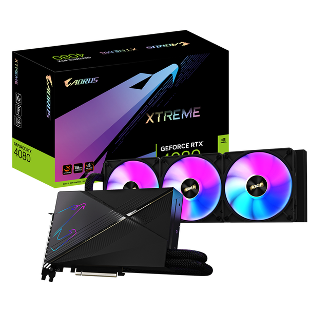 Gigabyte AORUS GeForce RTX 4080 XTREME WATERFORCE 16GB Video Card Product Image 5