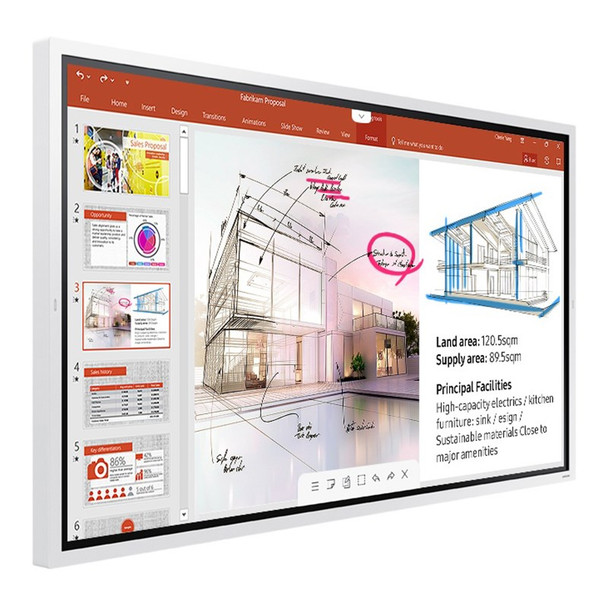 Samsung Flip Pro 65in 4K UHD Interactive FlipChart Display Product Image 3