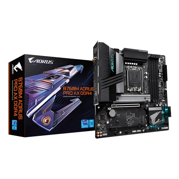 Gigabyte B760M AORUS PRO AX DDR4 LGA 1700 Micro-ATX Motherboard Main Product Image