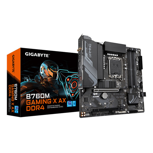 Gigabyte B760M GAMING X AX DDR4 LGA 1700 Micro-ATX Motherboard Main Product Image