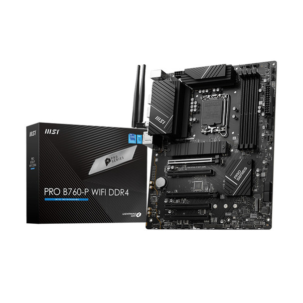 MSI PRO B760-P WIFI DDR4 LGA 1700 ATX Motherboard Main Product Image