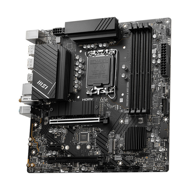MSI PRO B760M-A WIFI DDR4 LGA 1700 Micro-ATX Motherboard Product Image 3