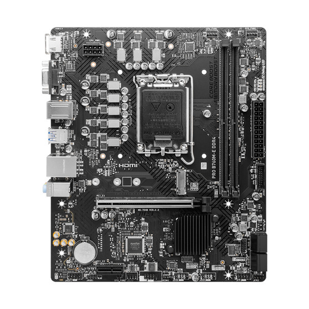 MSI PRO B760M-E DDR4 LGA 1700 Micro-ATX Motherboard Product Image 2