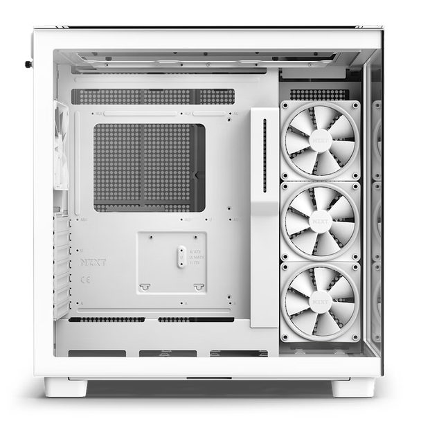 NZXT H9 Elite Edition Tempered Glass Mid-Tower ATX Case - White Product Image 5